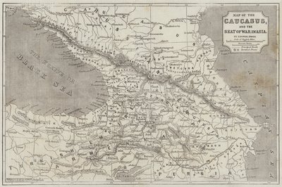 Mappa del Caucaso da John Dower